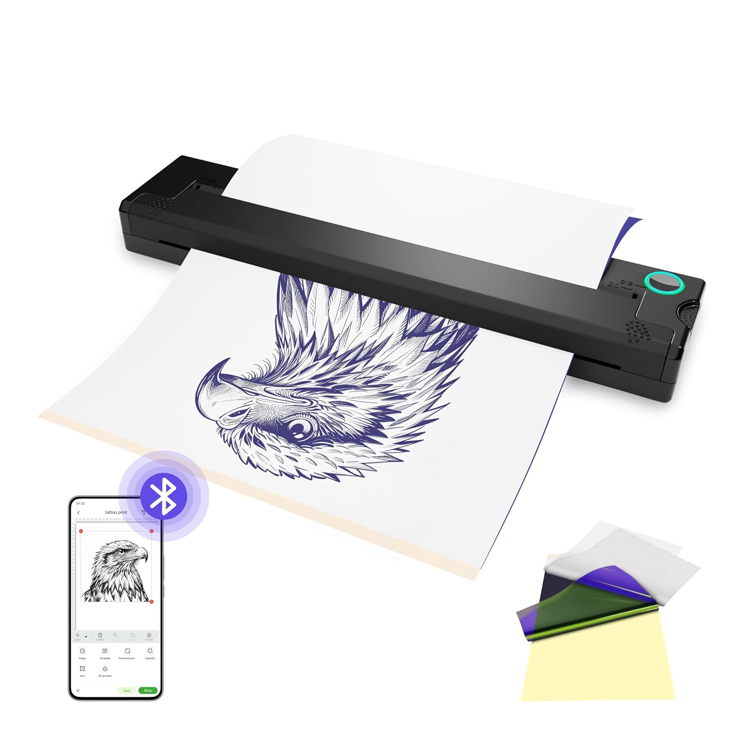 Tattoo Thermal Transfer Machine - Black