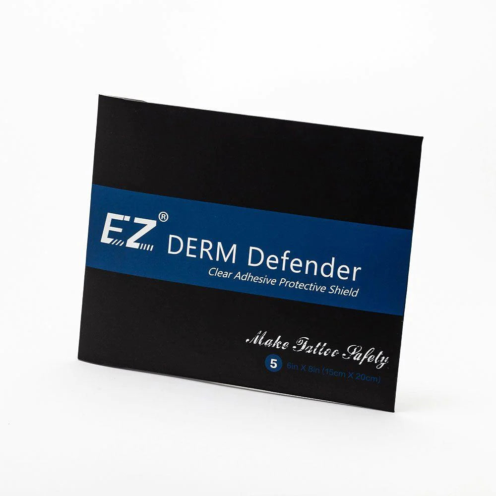 Escudo Protector Adhesivo Derm Defender EZ PREMIUM para Tatuajes: Empaque Portátil