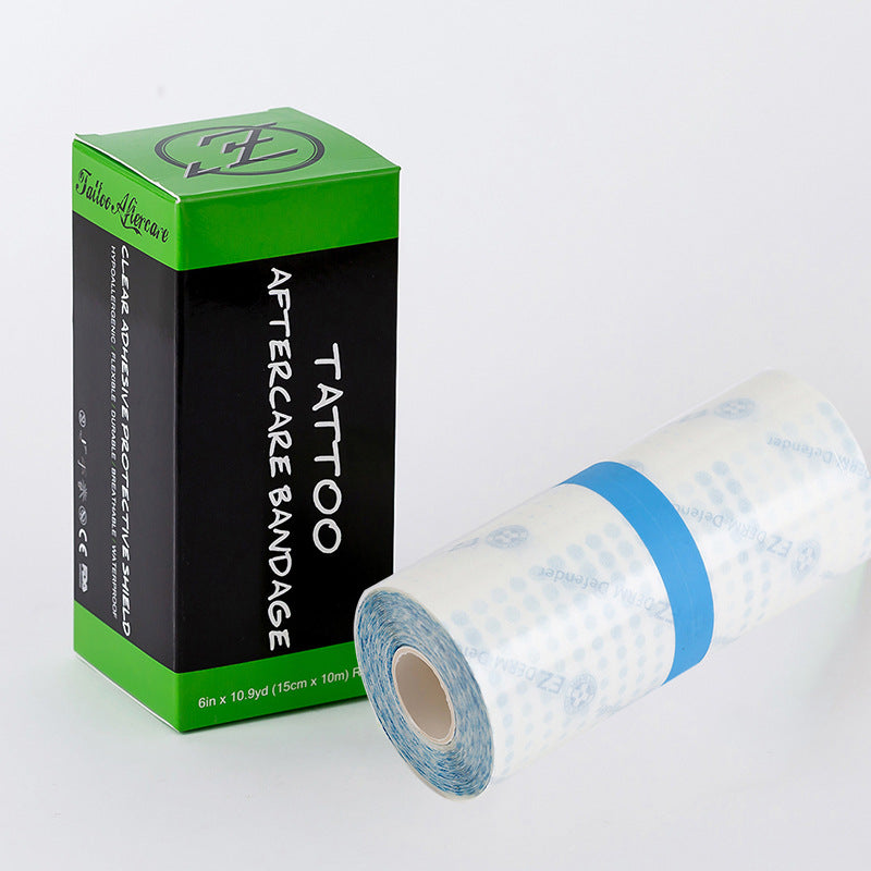 EZ Tattoo Aftercare Bandage, Clear Adhesive Bandages Protect and Heal EZ Tattoo Aftercare Bandage, Clear Adhesive Bandages Protect and Heal