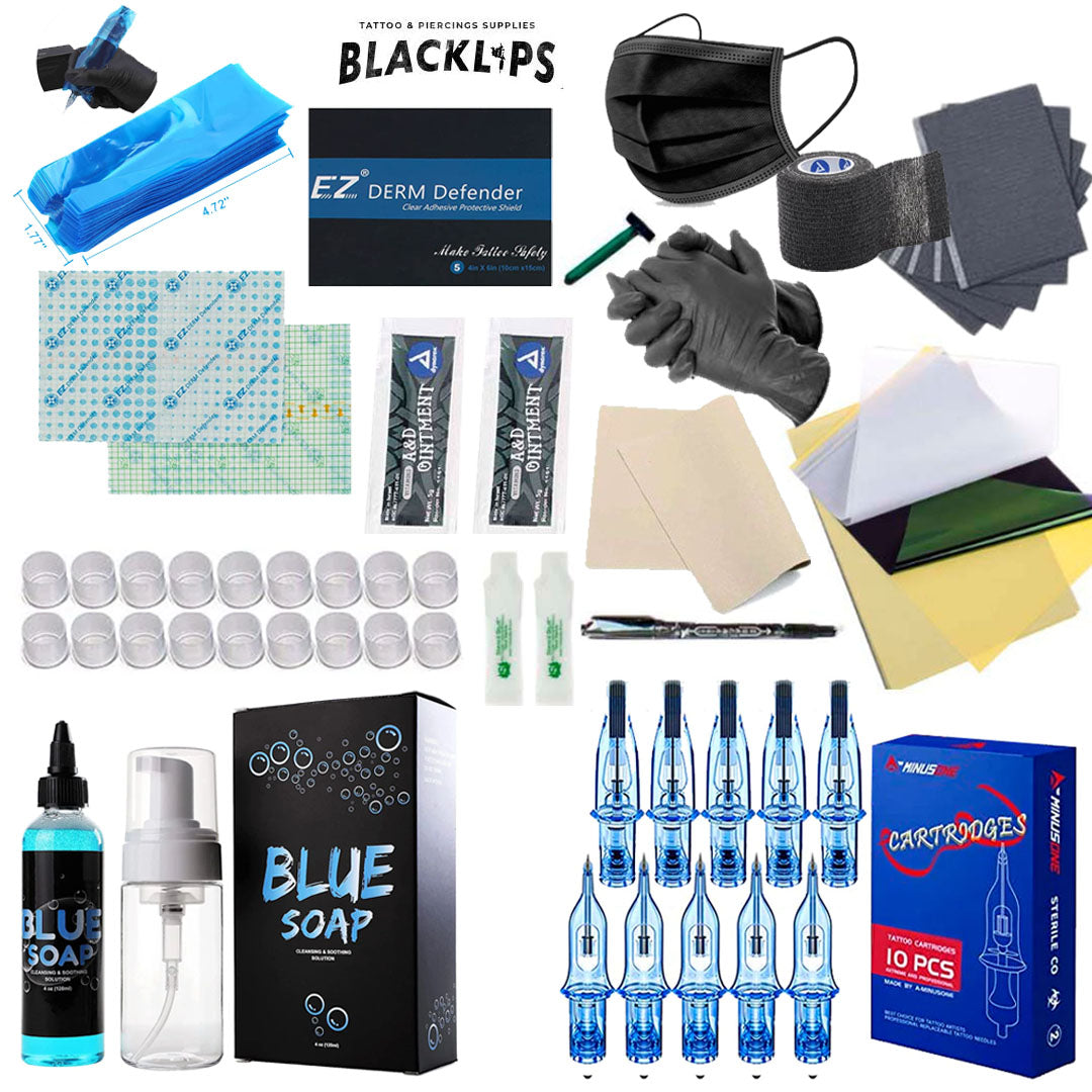 Kit esencial de suministros para micropigmentación o máquinas de tatuaje Pen