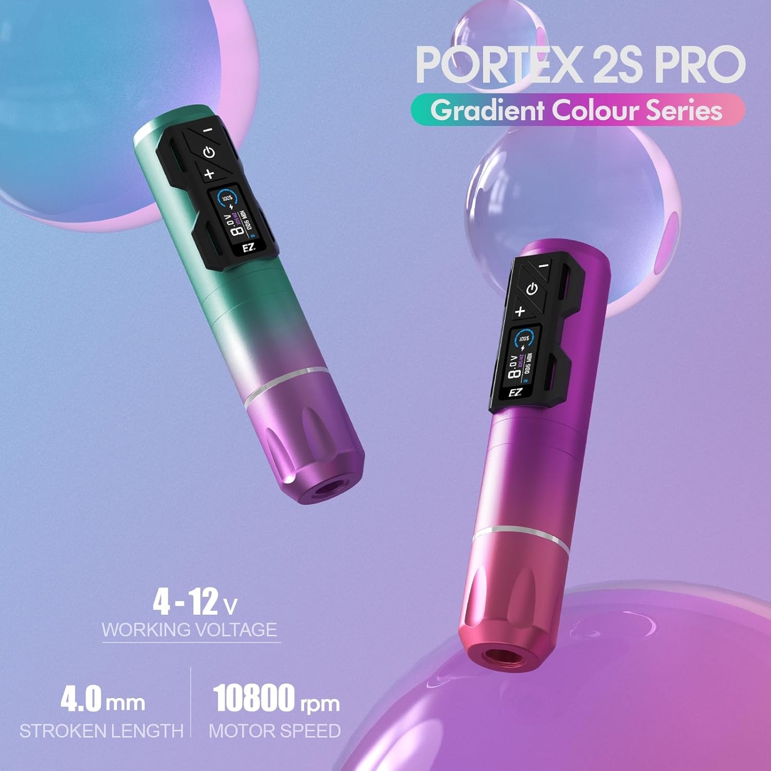 Kit de tatuajes profesional para tatuar y microblading - EZ Portex Generation 2S (P2S PRO STROKE 4.0MM)