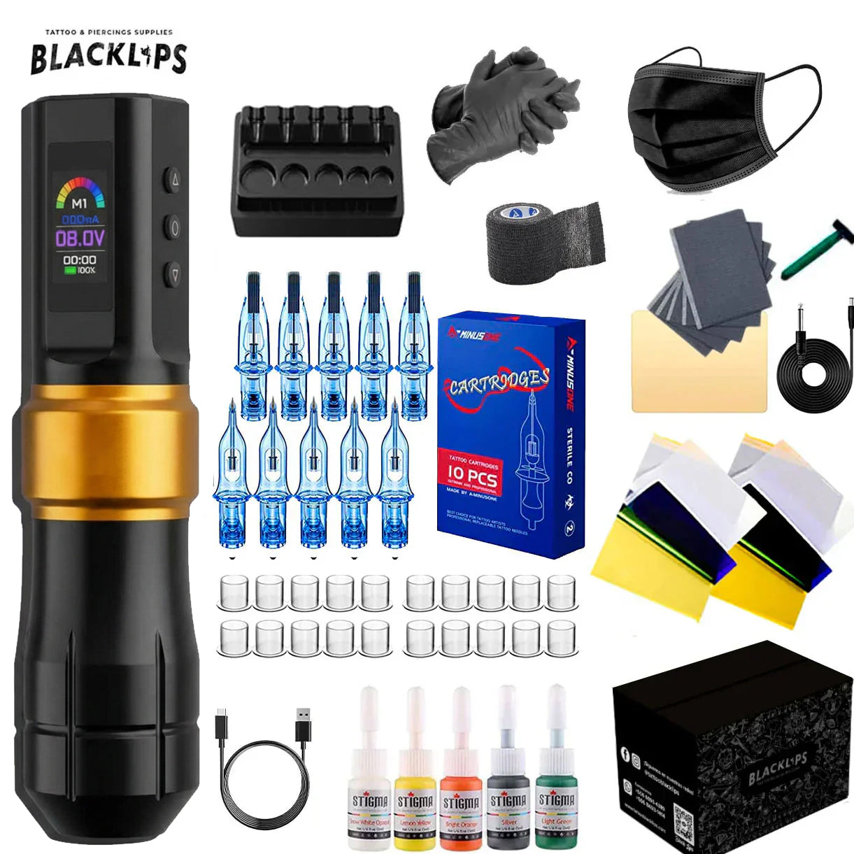 Kit De Tatuajes Profesional Para Tatuar y Microblading - Nevol Elite