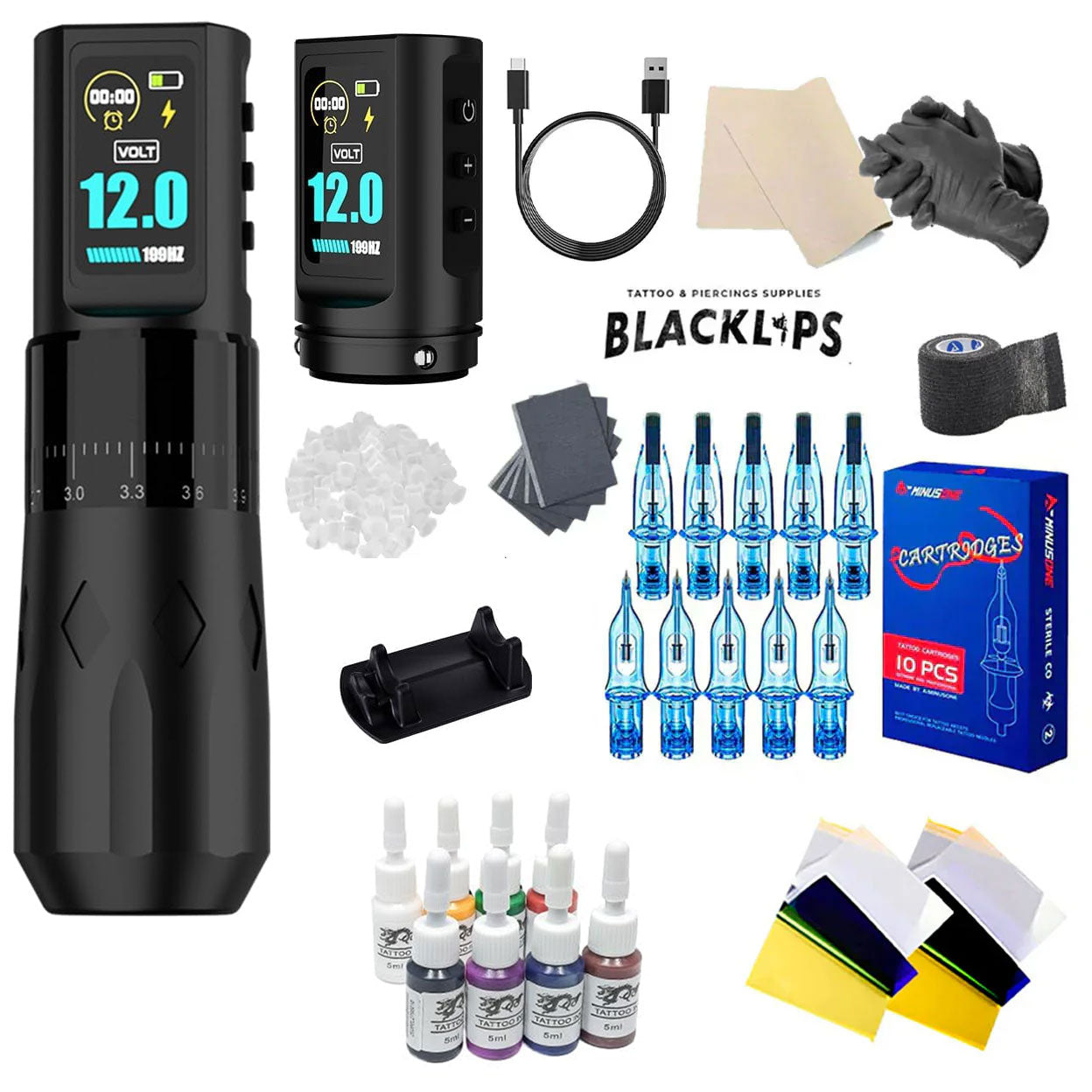 Professional Tattoo Kit for Tattooing and Microblading - RX Pen Machine Wireless