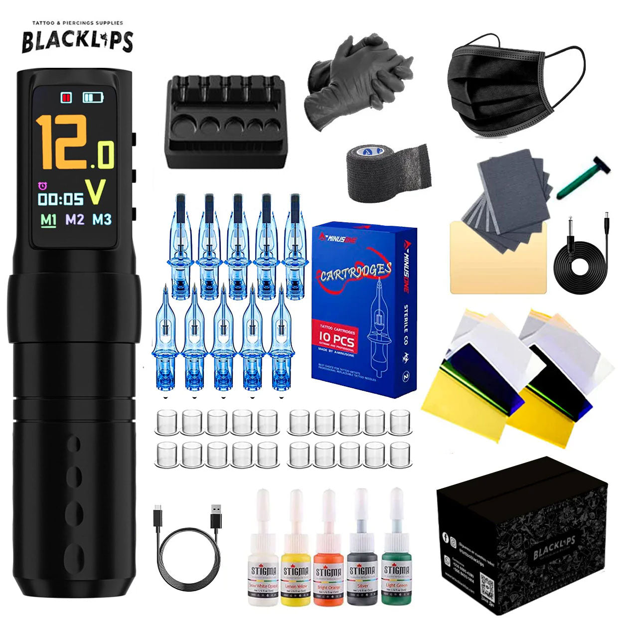 Professional Tattoo Kit - WX5 (Two Powers)