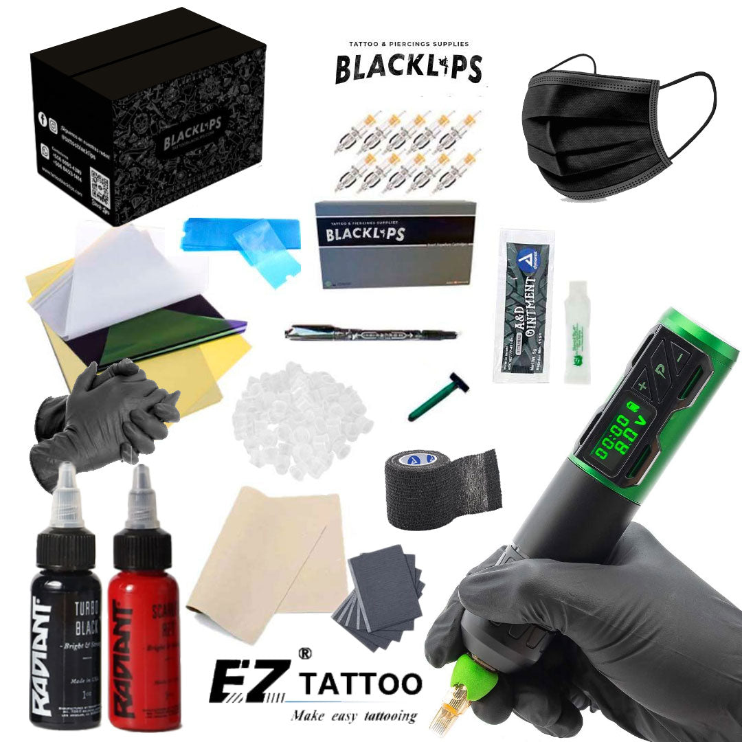 Professional tattoo kit for tattooing and microblading - EZ Portex Generation 2S (P2S)