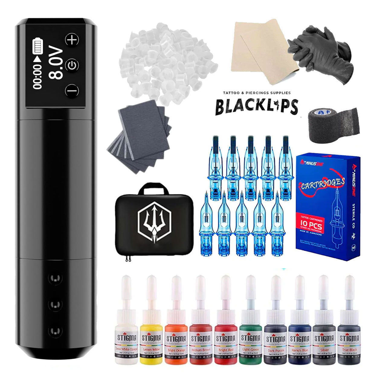 Professional Tattoo Kit for Tattooing and Microblading - RX Pen Machine Wireless