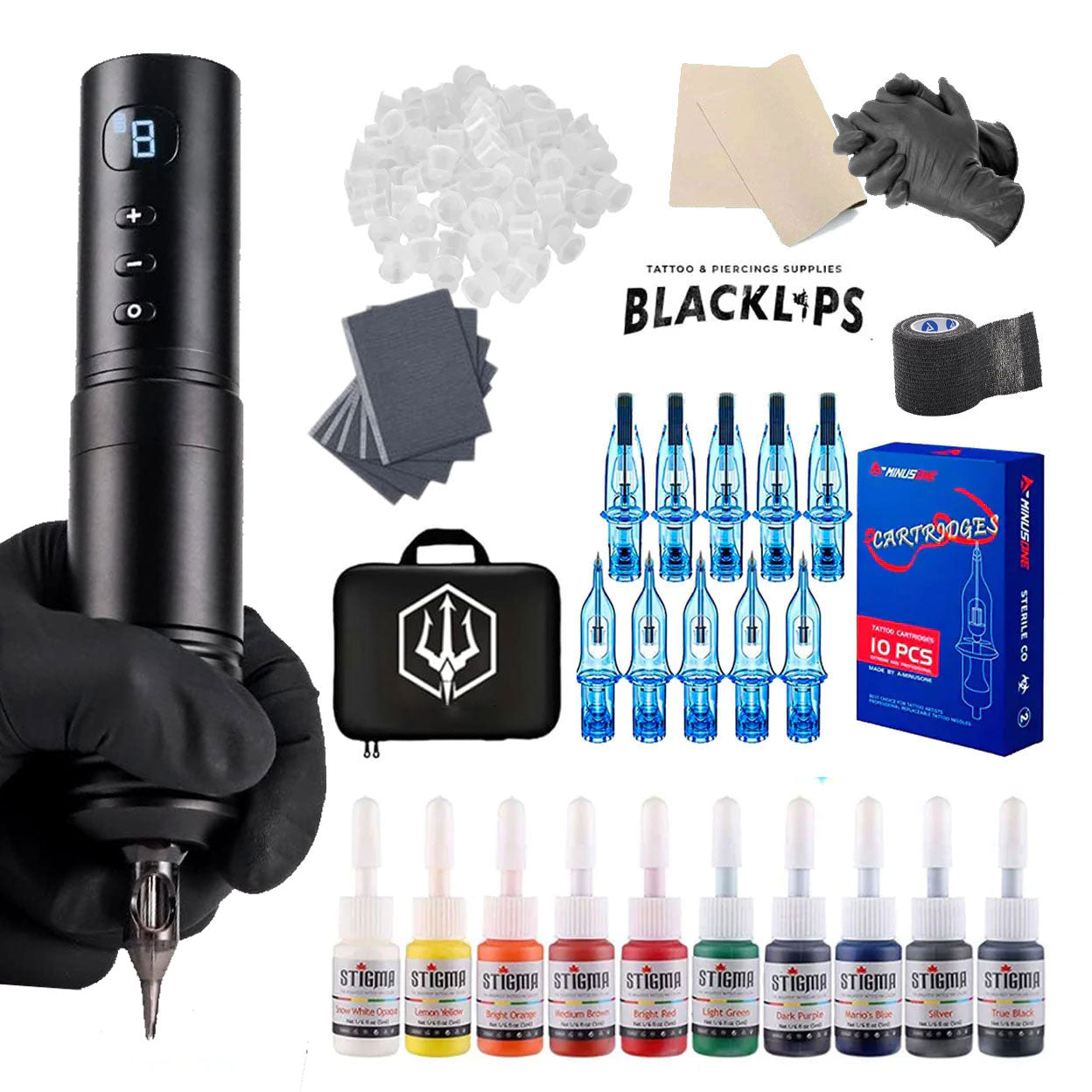 Professional Tattoo Kit for Tattooing and Microblading - RX Pen Machine Wireless