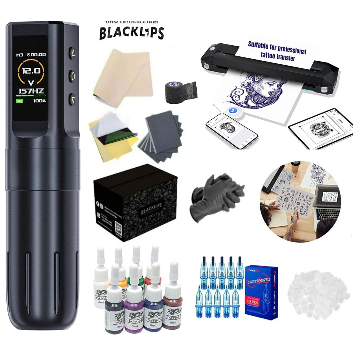 Kit de tatuajes profesional  - X9 Elite+ 3.0