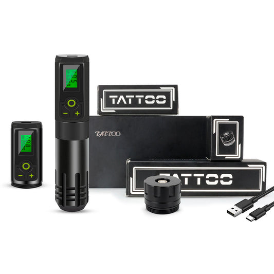Kit De Tatuajes Profesional Para Tatuar y Microblading - WX Pen Machine Wireless (Adaptador)