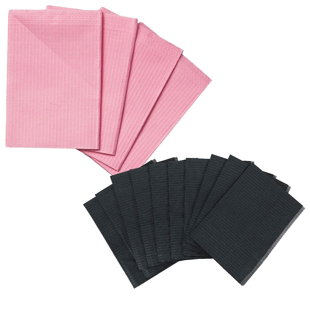 Pink or Black Disposable Towels (125 pcs per box) 