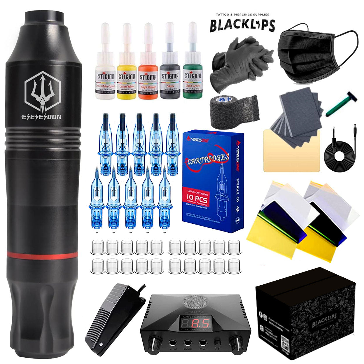 Professional Tattoo Kit - WX5 (Two Powers)