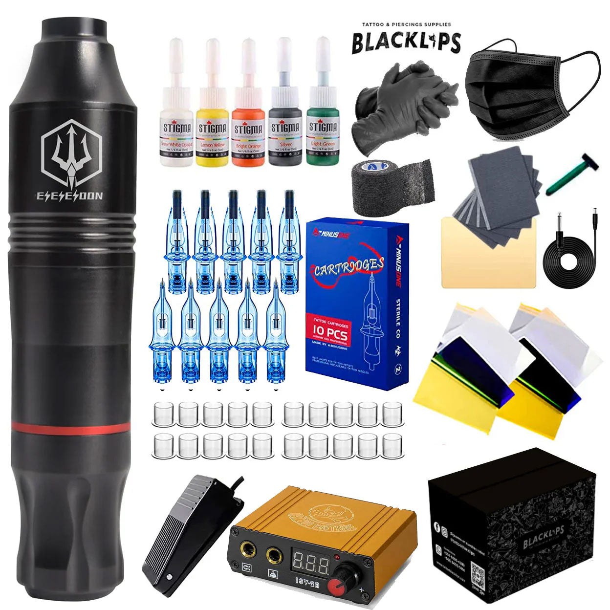 Professional Tattoo Kit - WX5 (Two Powers)