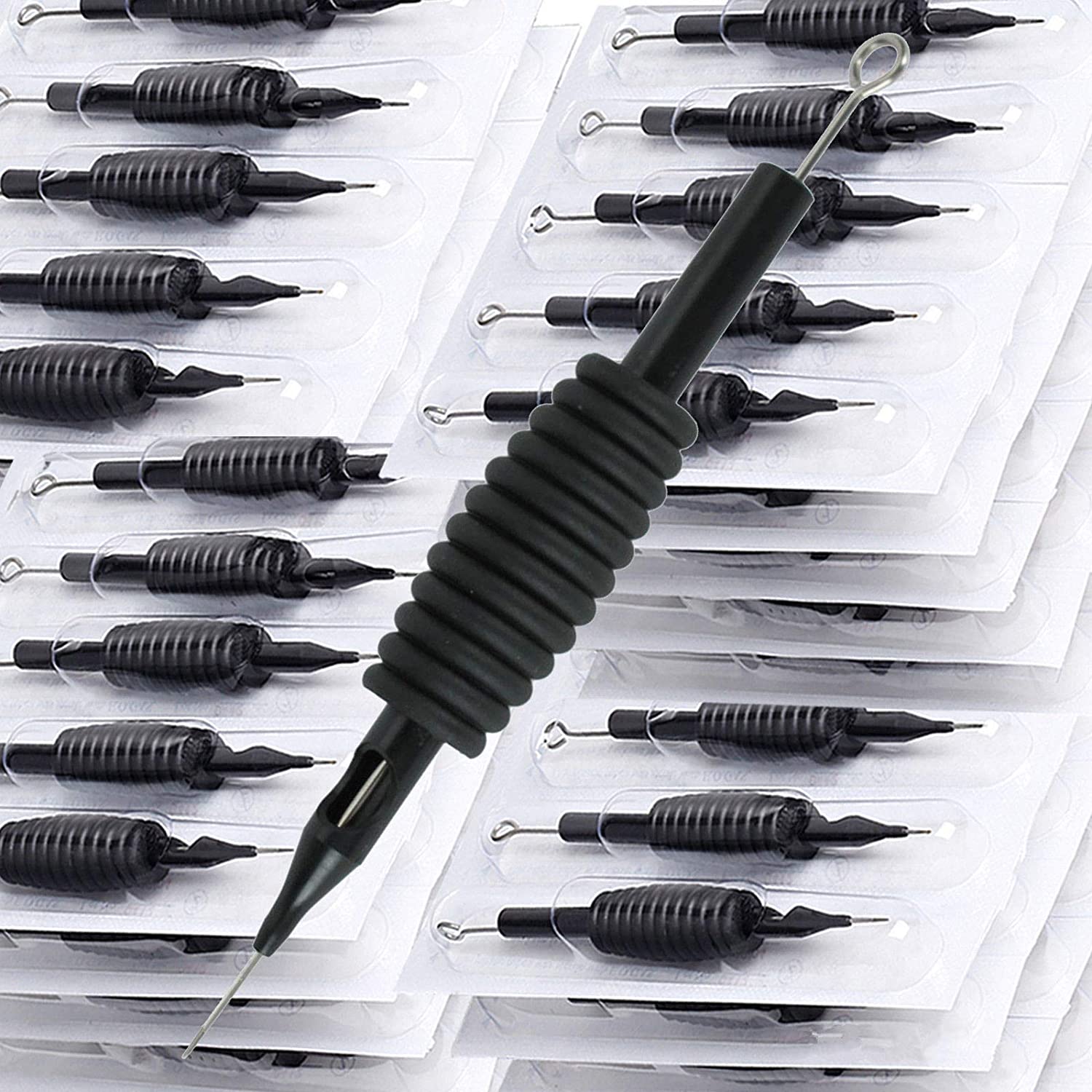 Sterilized Disposable Tattoo Needles with Grip Tubes "Disposable Grips"