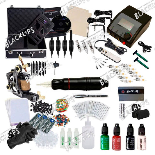 Kit de tatuajes profesional - Complete Basic Coil & Rotary PEN