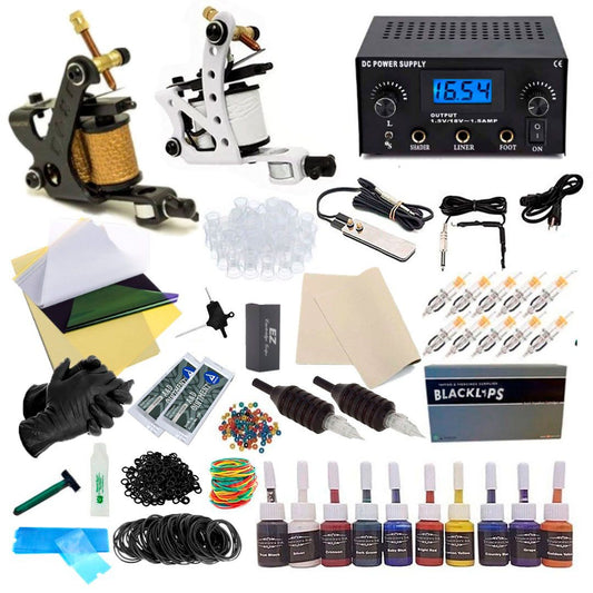 Kit de tatuajes profesional I (Bobina) con adaptación a cartuchos (II)