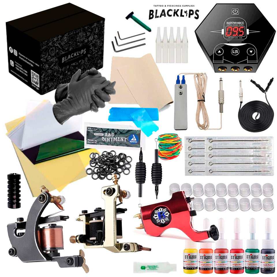 Professional Tattoo Kit - L6-II (Three Machines with Dual Power) *LIMITED TIME*