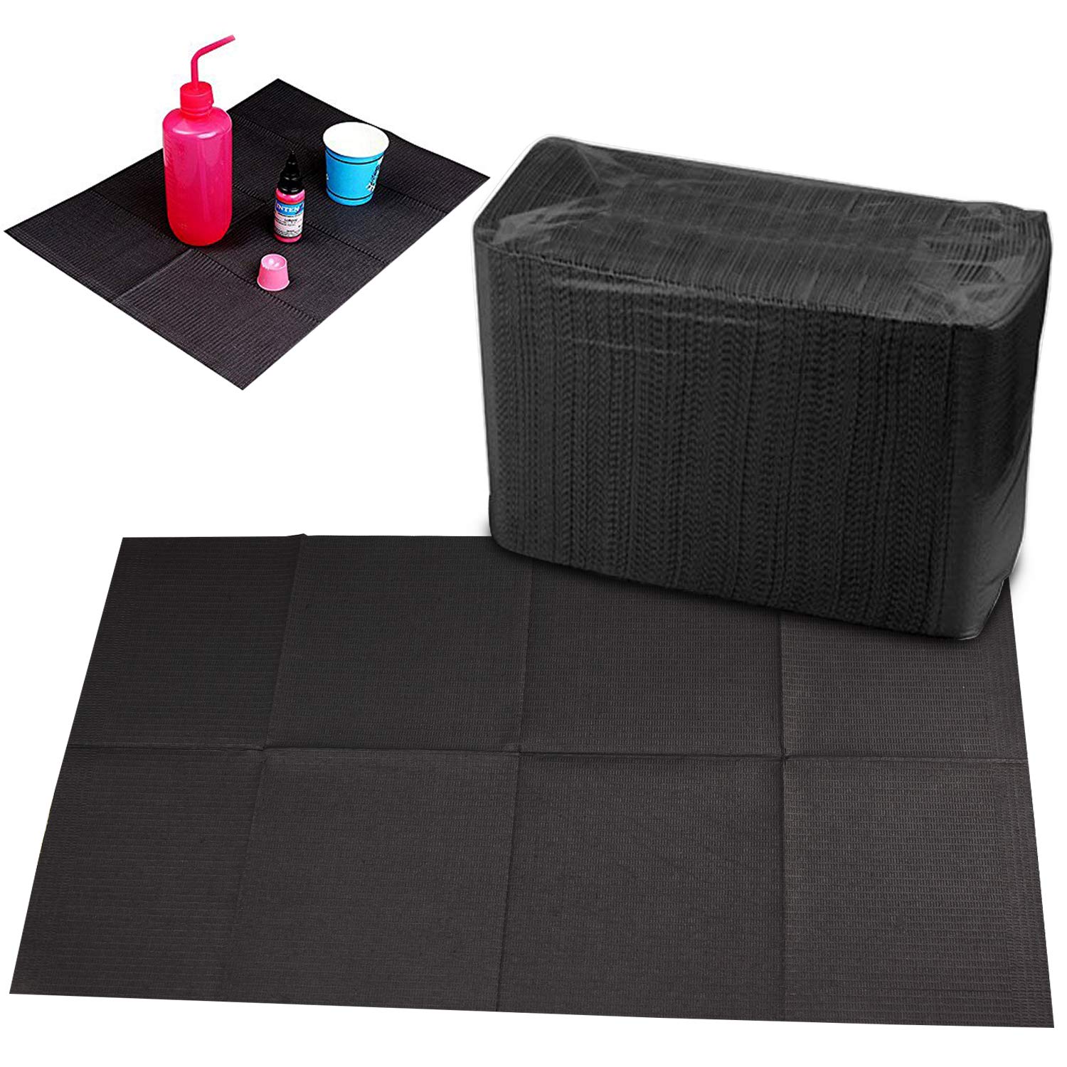 Pink or Black Disposable Towels (125 pcs per box) 