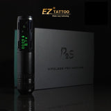 EZ Portex Generation 2S (P2S) Máquina de Tatuaje Inalámbrica con Batería y Motor Suizo Pantalla Digital LED (Negro)